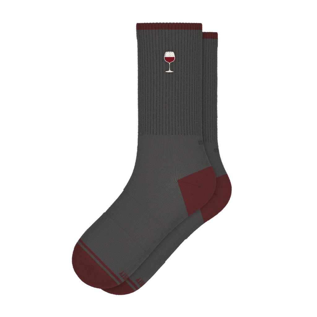 The Vino | Wine Heel Hammock™ Crew Socks - Shinesty
