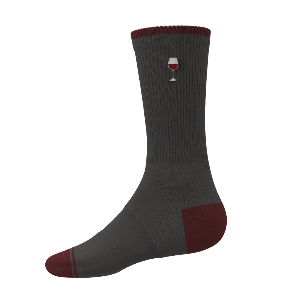 The Vino | Wine Heel Hammock™ Crew Socks - Shinesty