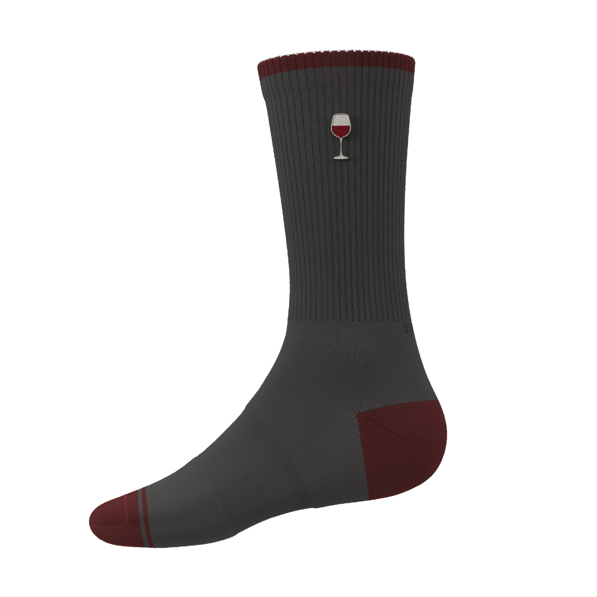 The Vino | Wine Heel Hammock™ Crew Socks - Shinesty