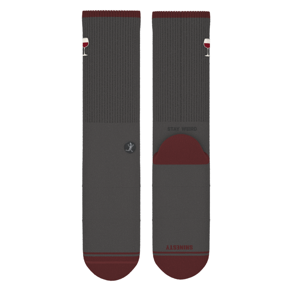 The Vino | Wine Heel Hammock™ Crew Socks - Shinesty