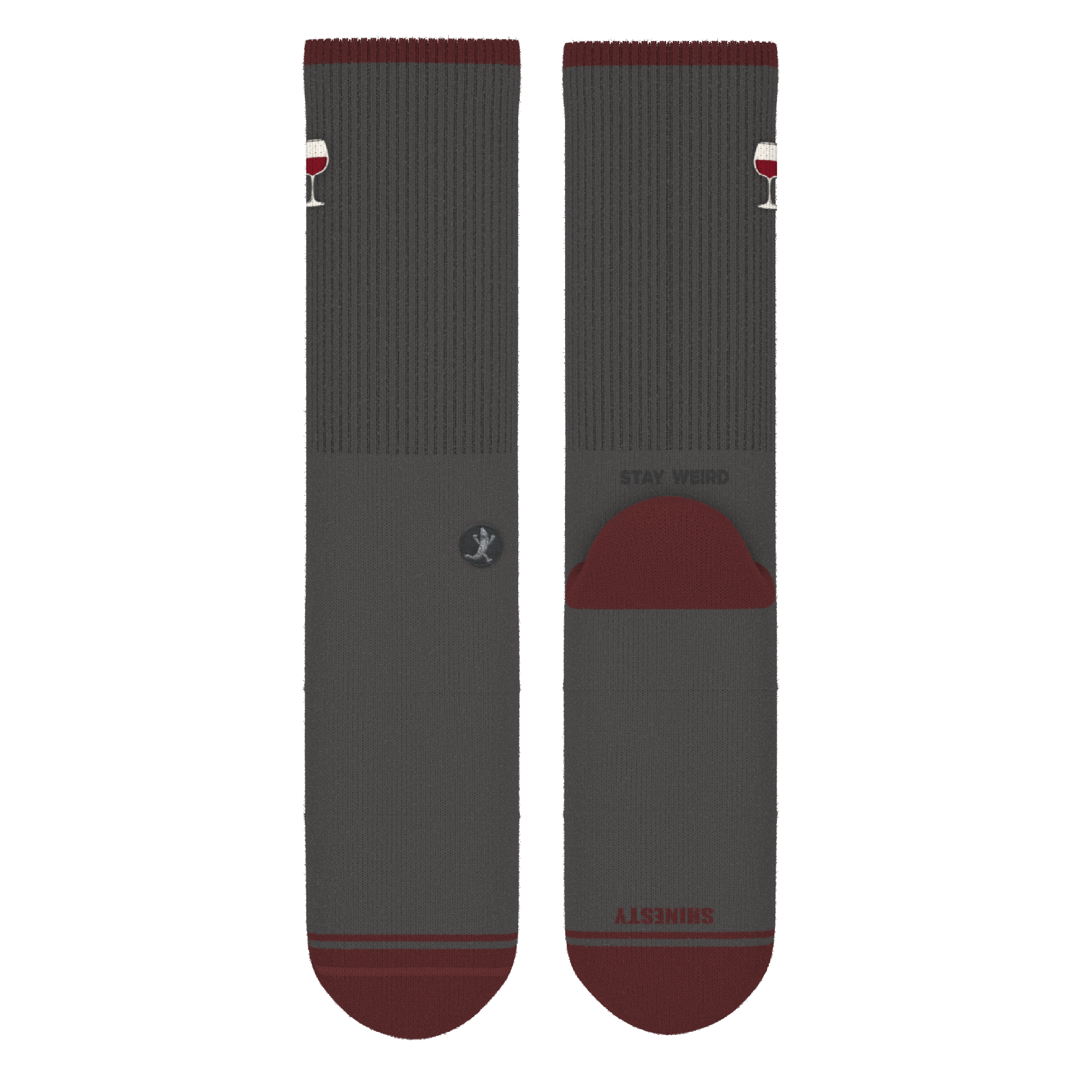 The Vino | Wine Heel Hammock™ Crew Socks - Shinesty