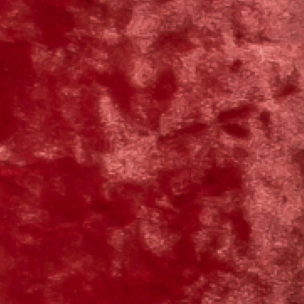 Crimson crushed velvet catching the light, the stretch velvet used in Shinesty women's underwear