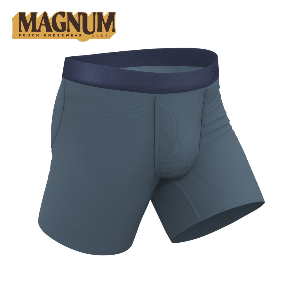 The Wake In The Lake | Tonal Teal Ball Hammock® Magnum Big Pouch Underwear - Shinesty