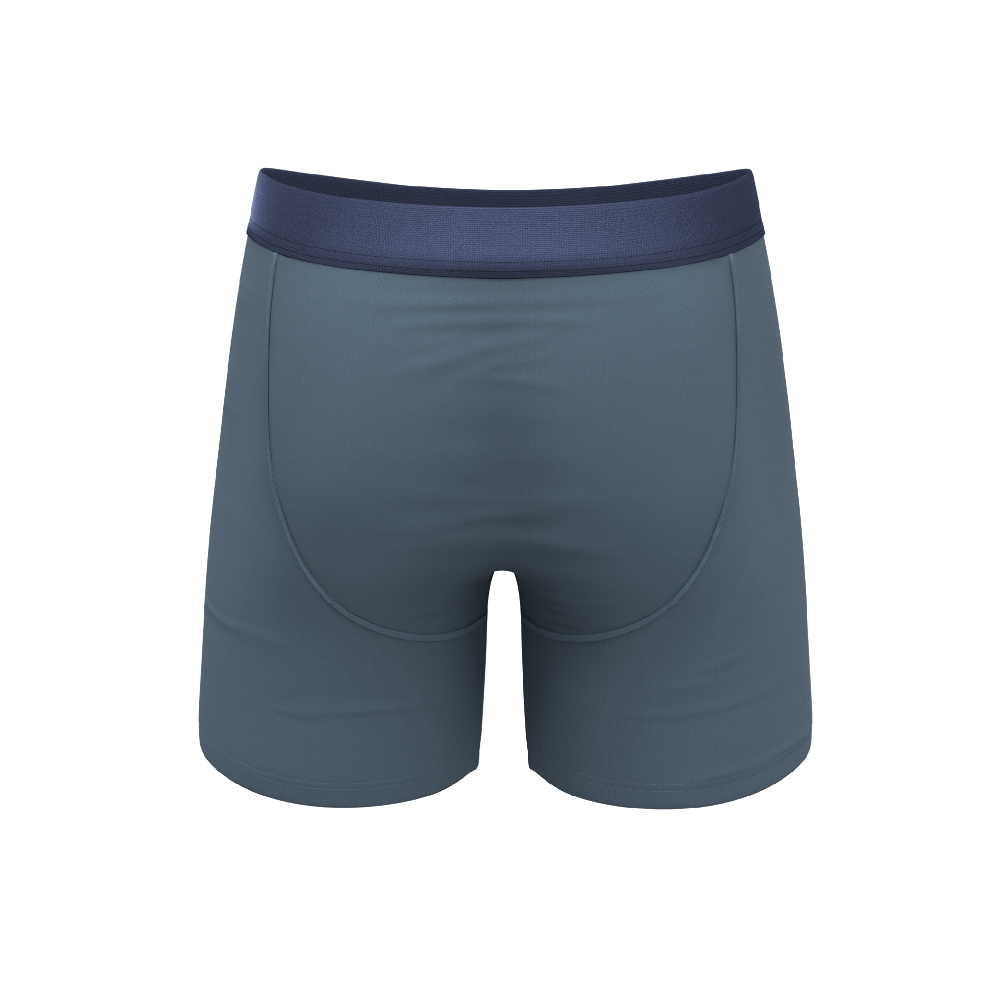 The Wake In The Lake | Tonal Teal Ball Hammock® Pouch Underwear With Fly - Shinesty
