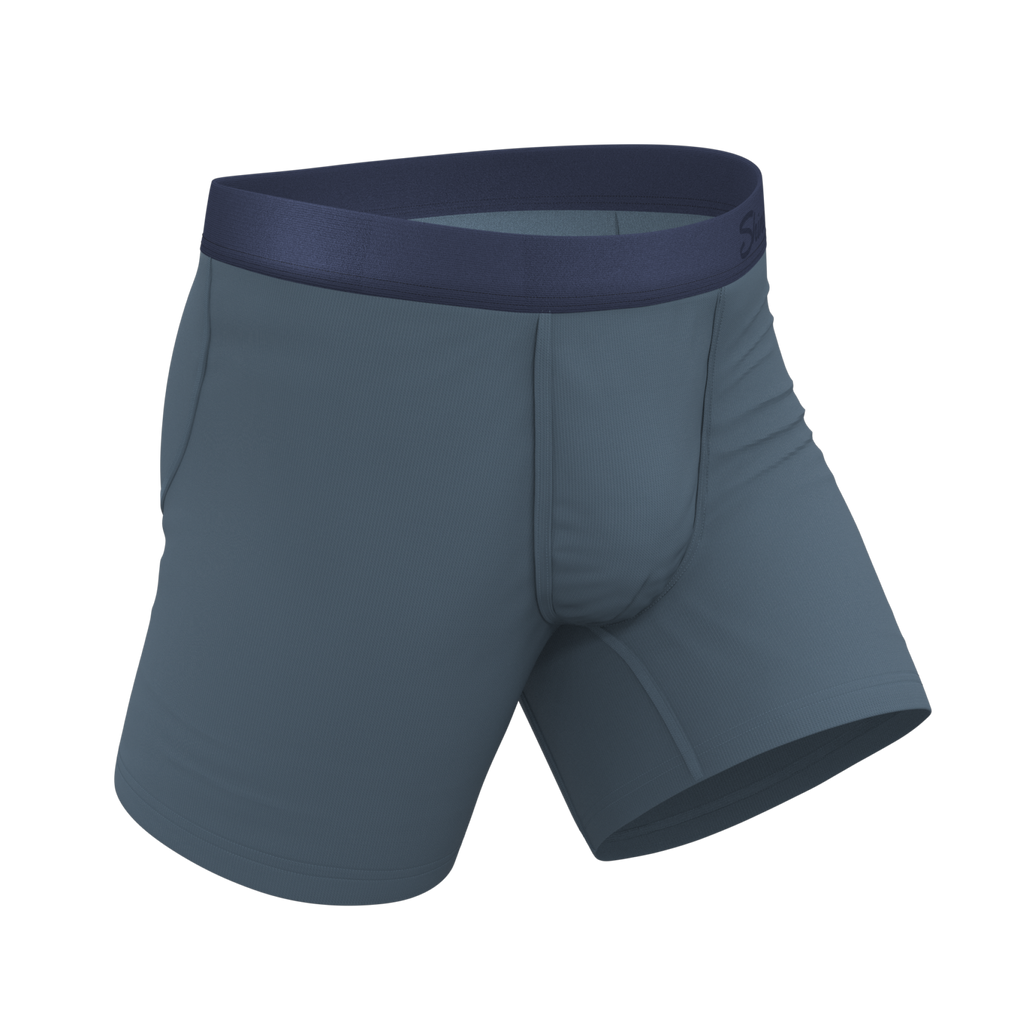 The Wake In The Lake | Tonal Teal Ball Hammock® Pouch Underwear - Shinesty