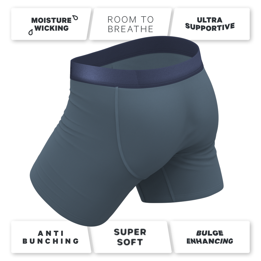 The Wake In The Lake | Tonal Teal Ball Hammock® Pouch Underwear - Shinesty