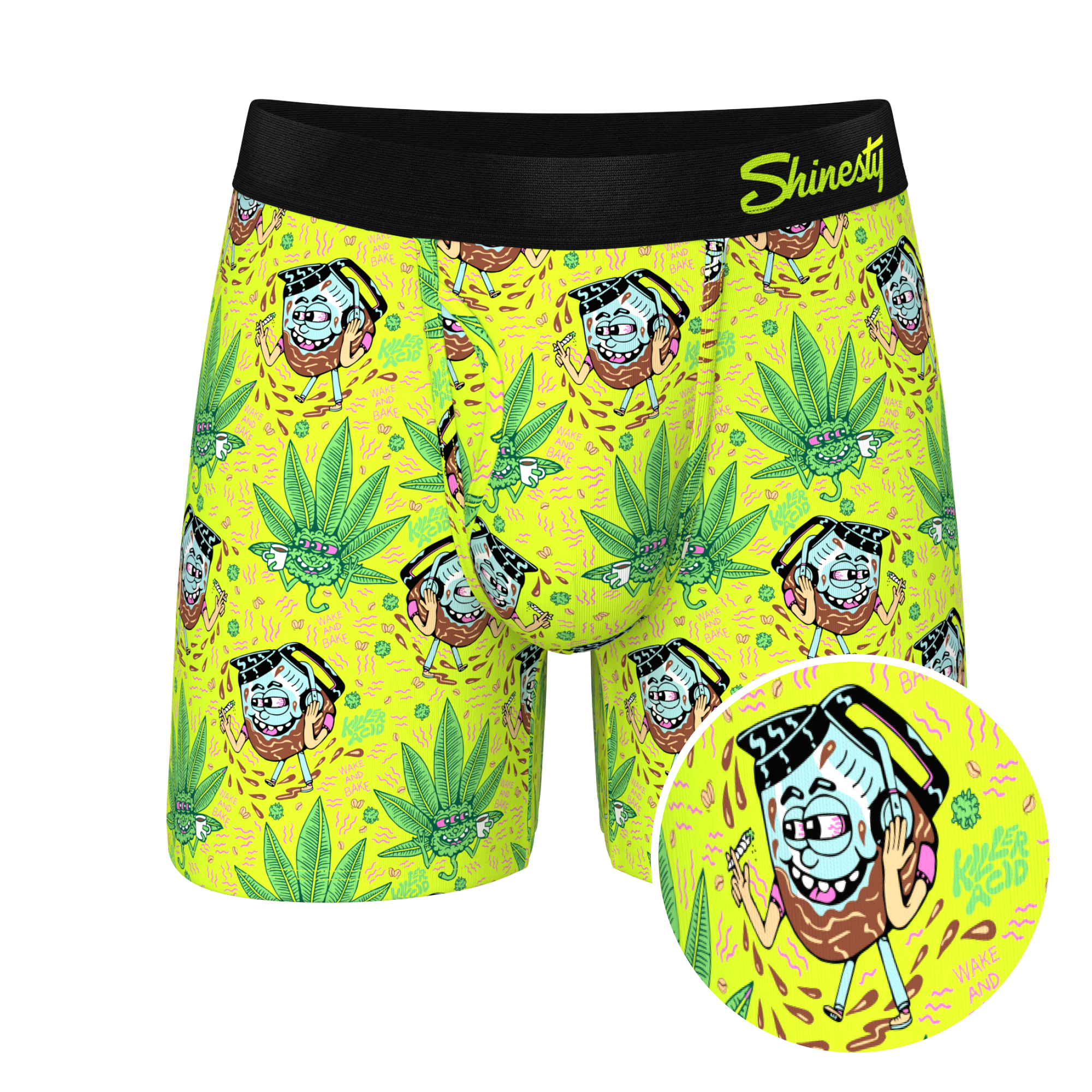 The Wake & Bake | Shinesty x Killer Acid Ball Hammock® Pouch Underwear With Fly - Shinesty