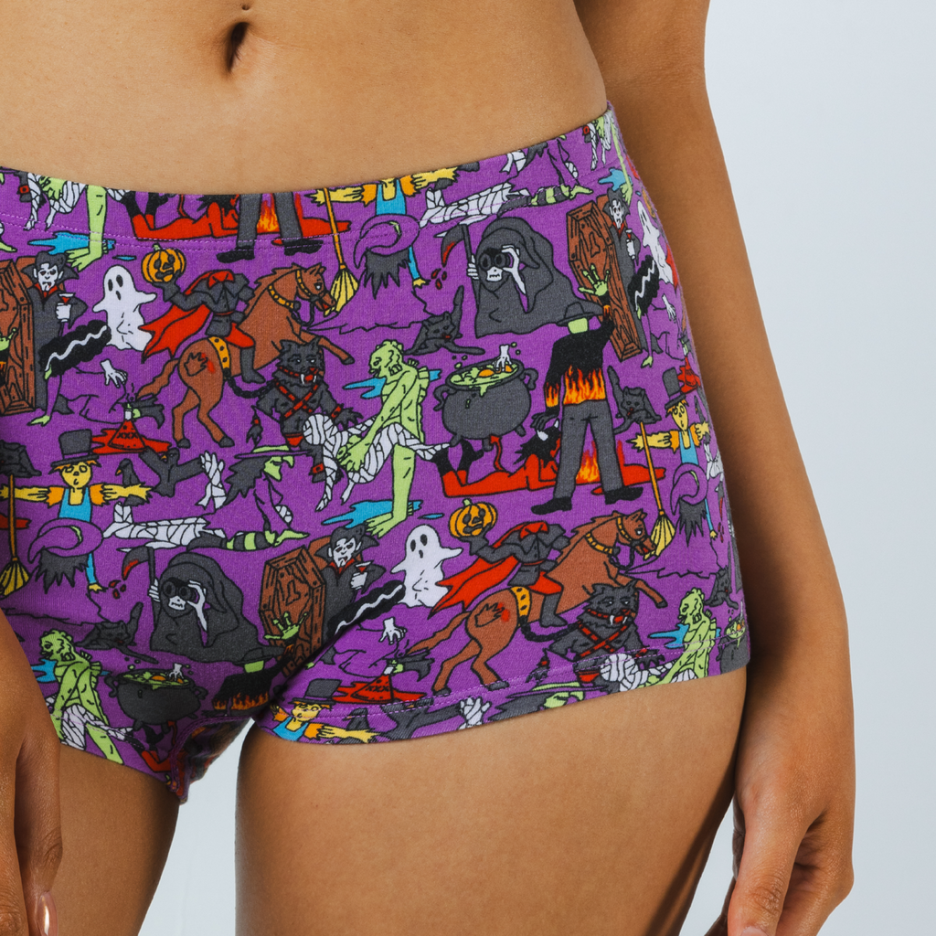 The Wet Nightmare | Halloween Characters Modal Boyshort Underwear - Shinesty