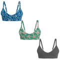 The Wet & Wild | Boob Hammock™ Plunge Bralette 3 Pack - Shinesty