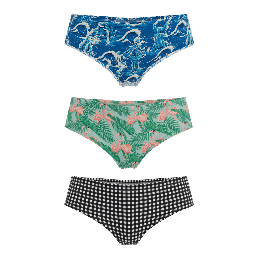 The Wet & Wild | Cheeky Underwear 3 Pack - Shinesty