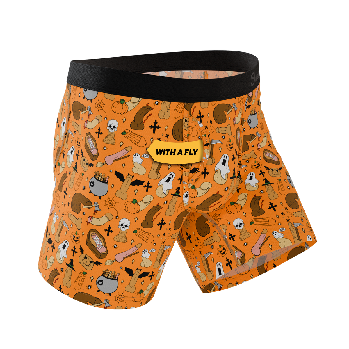 The Wicked Willy | Graphic Trick or Treat Ball Hammock® Pouch Underwear With Fly - Shinesty