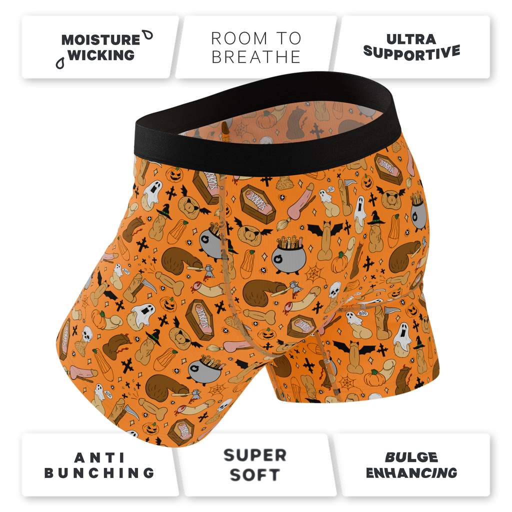 The Wicked Willy | Graphic Trick or Treat Ball Hammock® Pouch Underwear With Fly - Shinesty