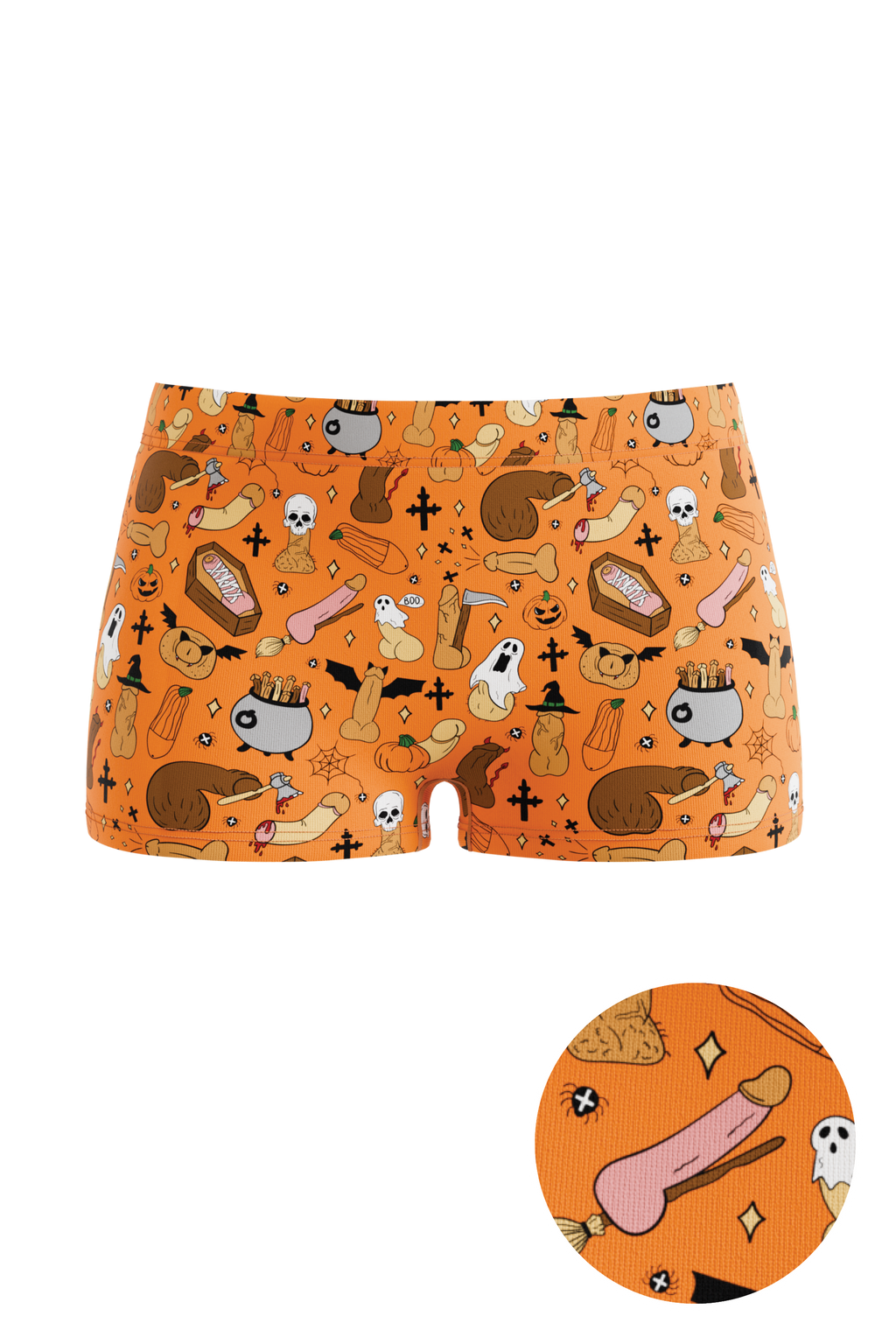 The Wicked Willy | Graphic Trick or Treat Modal Boyshort Underwear - Shinesty