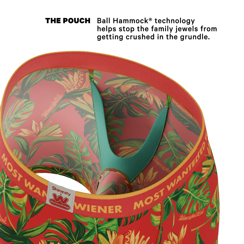 The Wiener In Paradise | Shinesty X Wienerschnitzel Tropical Ball Hammock® Pouch Underwear - Shinesty