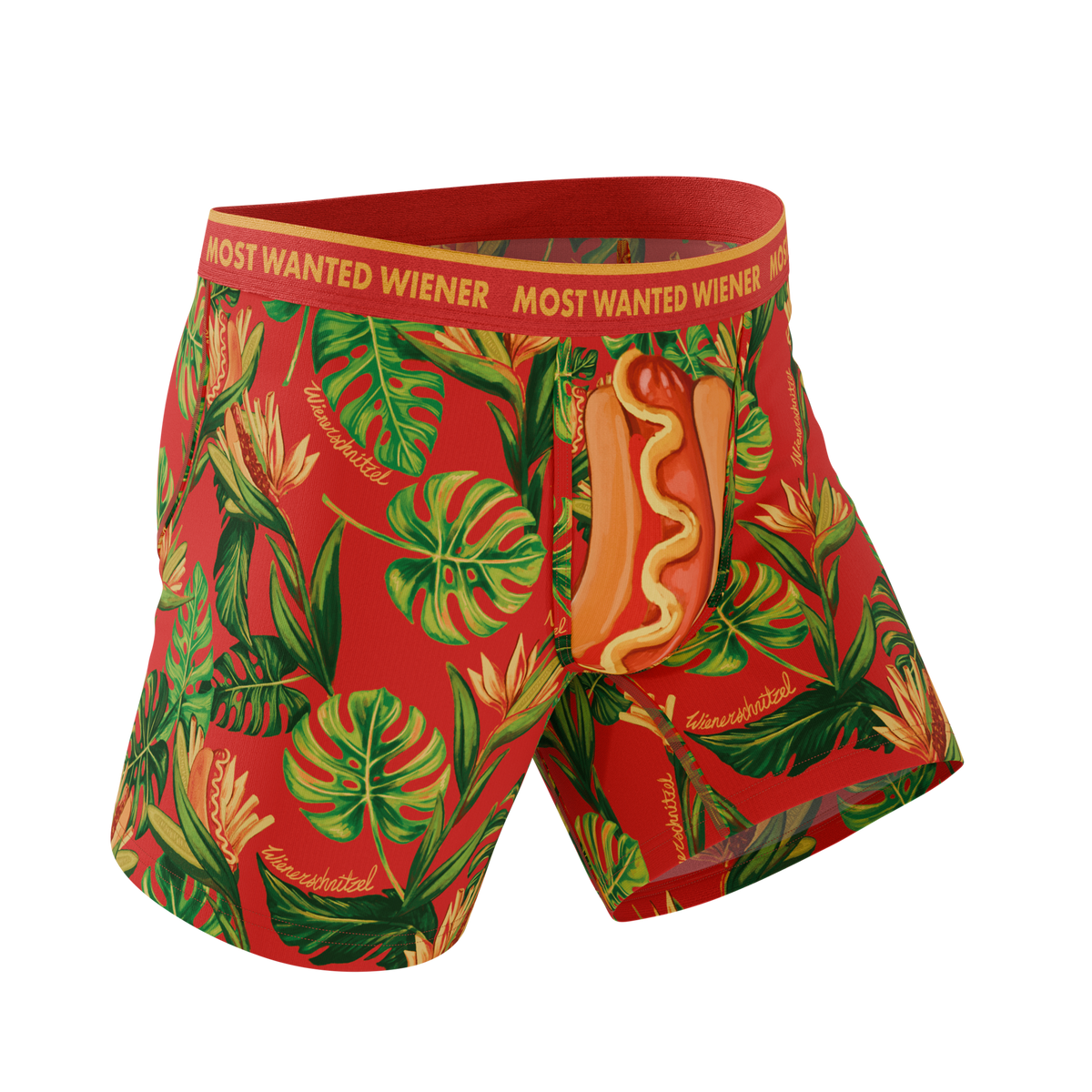 The Wiener In Paradise | Shinesty X Wienerschnitzel Tropical Ball Hammock® Pouch Underwear - Shinesty
