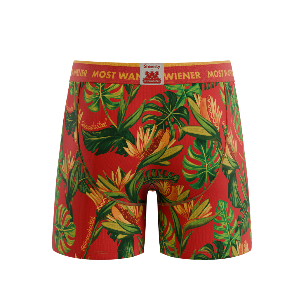 The Wiener In Paradise | Shinesty X Wienerschnitzel Tropical Ball Hammock® Pouch Underwear - Shinesty