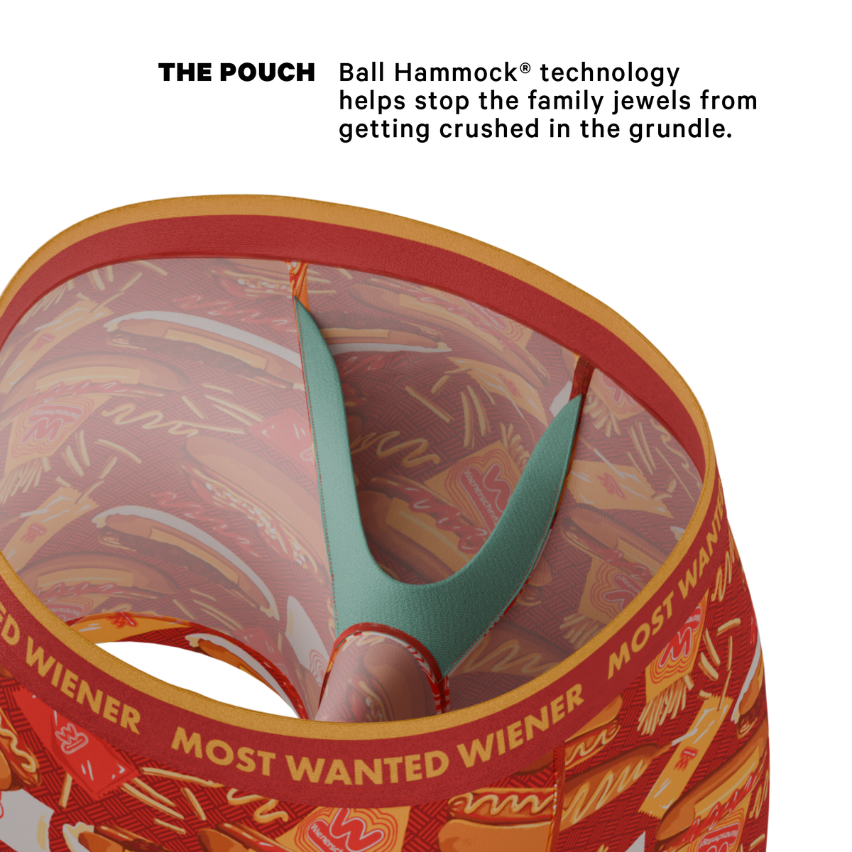 The Big W's | Shinesty x Wienerschnitzel Ball Hammock® Pouch Underwear - Shinesty
