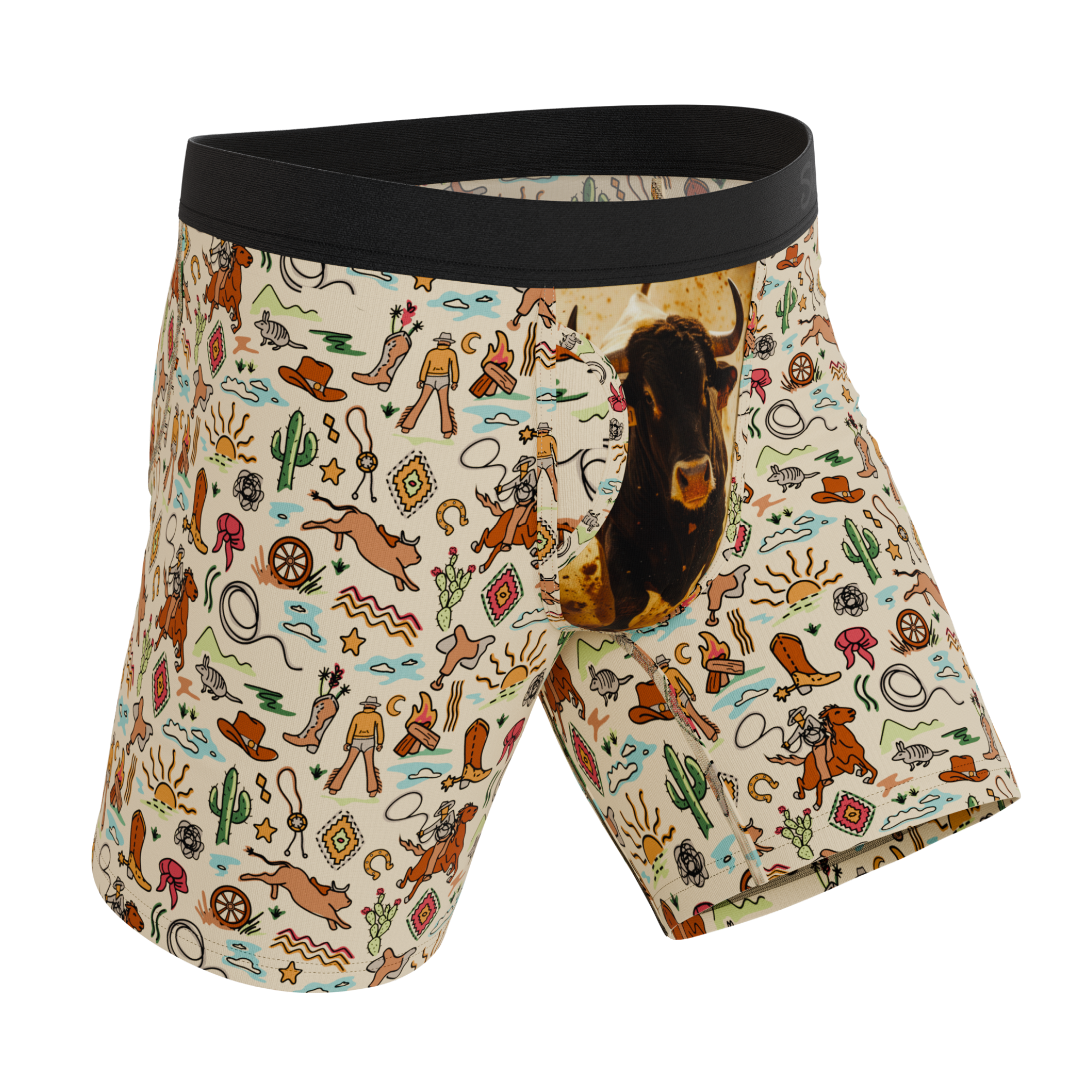 The Wild Bandit | Bull Ball Hammock® Boxer - Long Leg - Shinesty