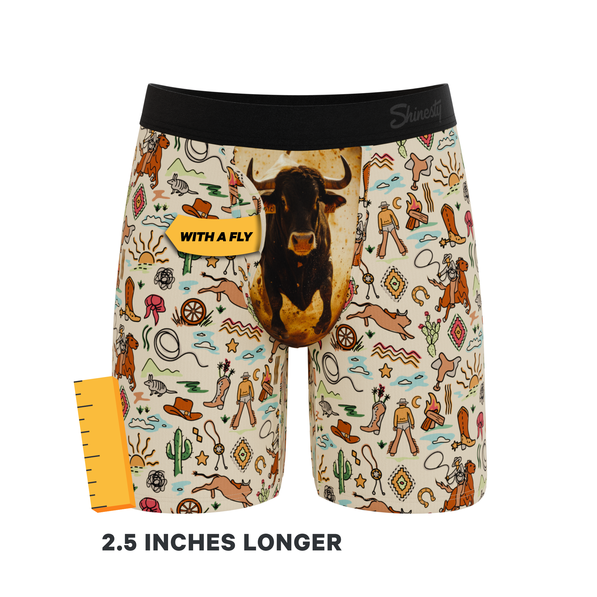 The Wild Bandit | Bull Ball Hammock® Boxer - Long Leg - Shinesty