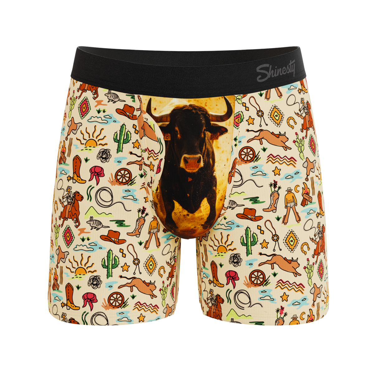 The Wild Bandit | Bull Ball Hammock® Pouch Underwear With Fly - Shinesty