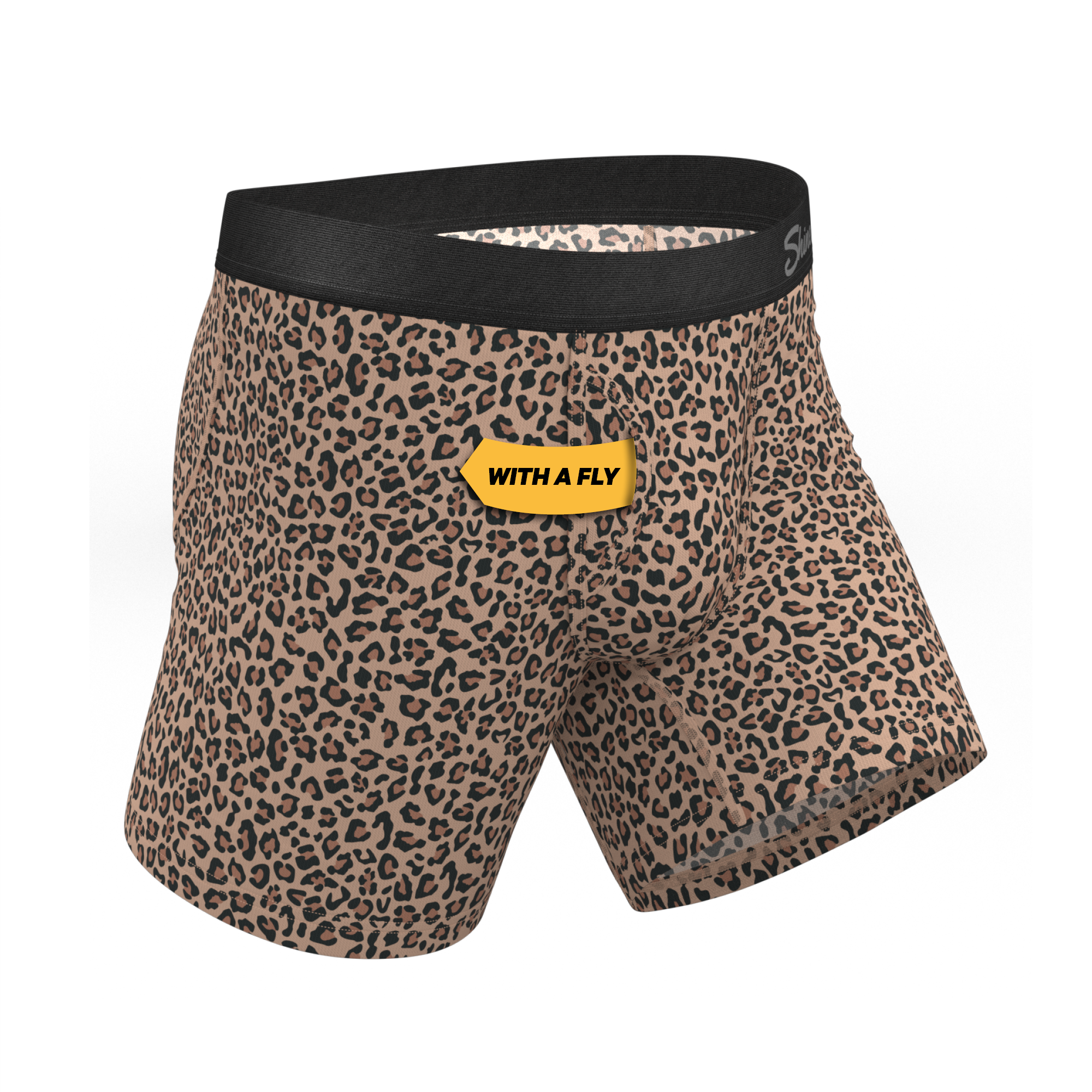 The Wild Cat | Leopard Print Ball Hammock® Pouch Underwear With Fly - Shinesty
