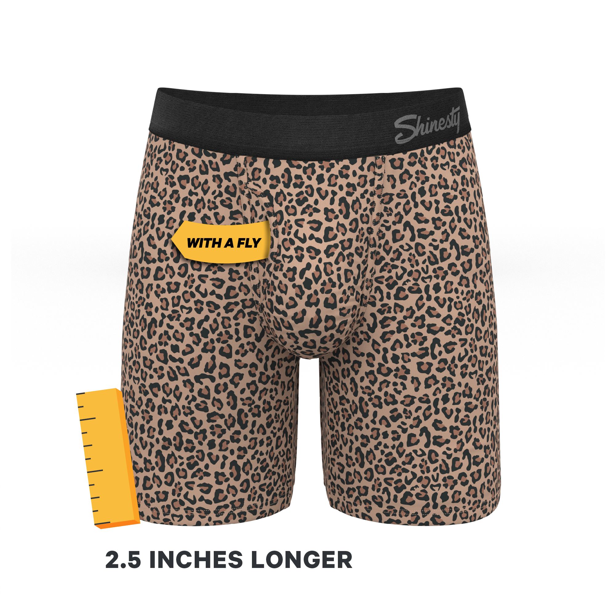 The Wild Cat | Leopard Print Ball Hammock® Boxer - Long Leg - Shinesty