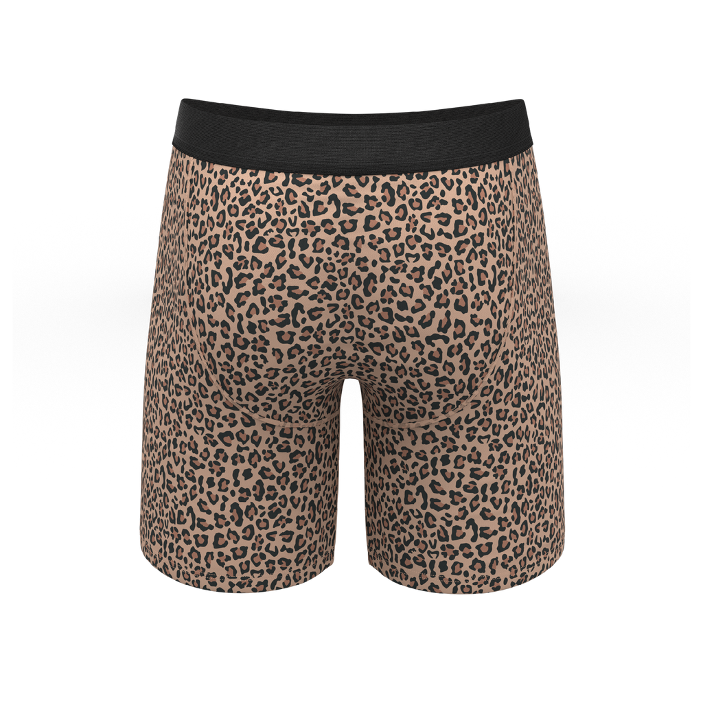 The Wild Cat | Leopard Print Ball Hammock® Boxer - Long Leg - Shinesty