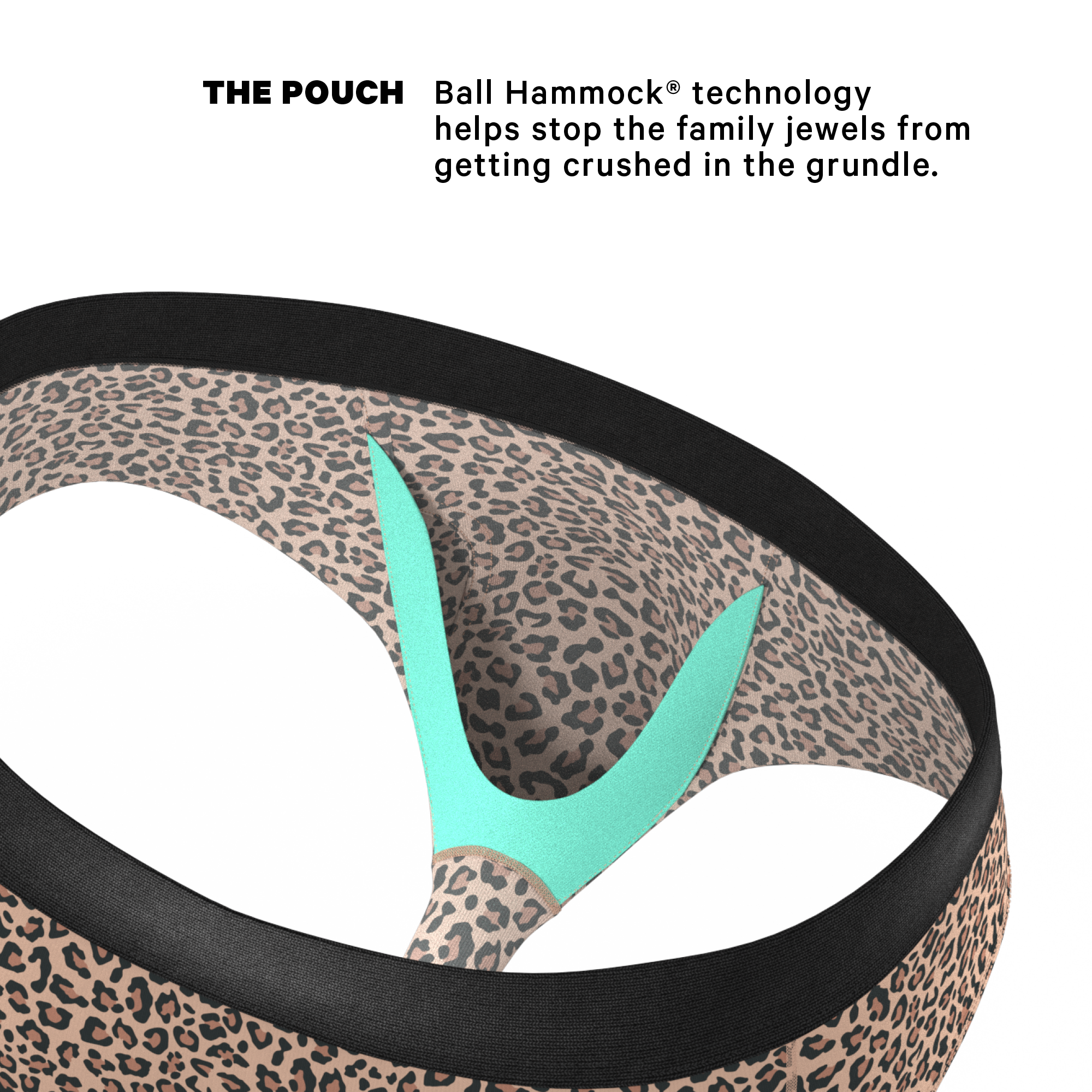The Wild Cat | Leopard Print Ball Hammock® Pouch Underwear Briefs - Shinesty