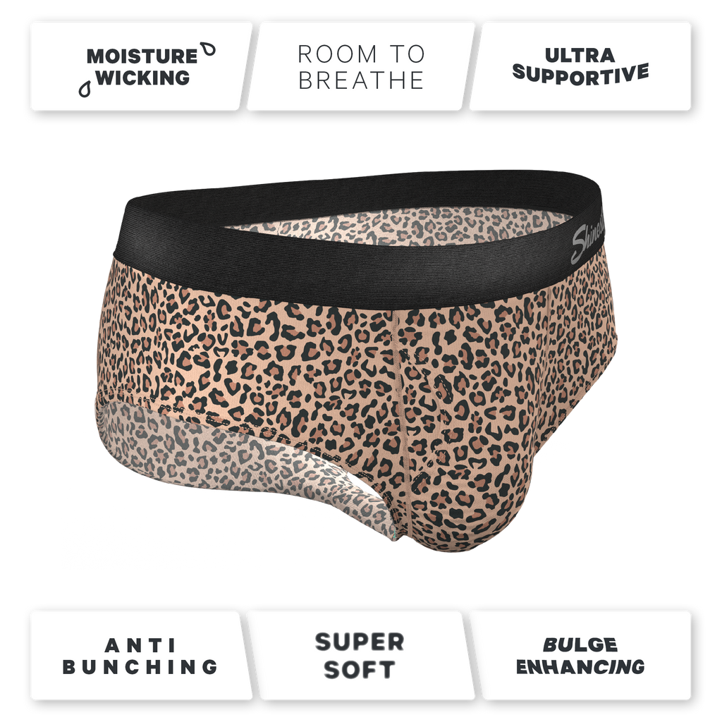 The Wild Cat | Leopard Print Ball Hammock® Pouch Underwear Briefs - Shinesty