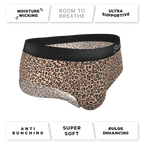 The Wild Cat | Leopard Print Ball Hammock® Pouch Underwear Briefs - Shinesty