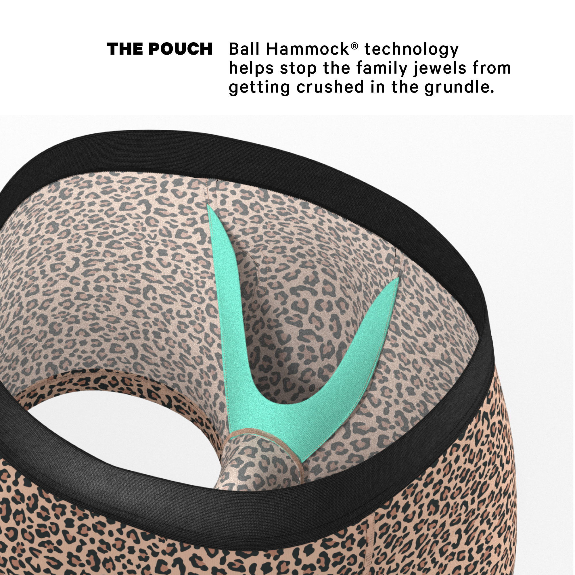 The Wild Cat | Leopard Print Ball Hammock® Pouch Trunks Underwear - Shinesty