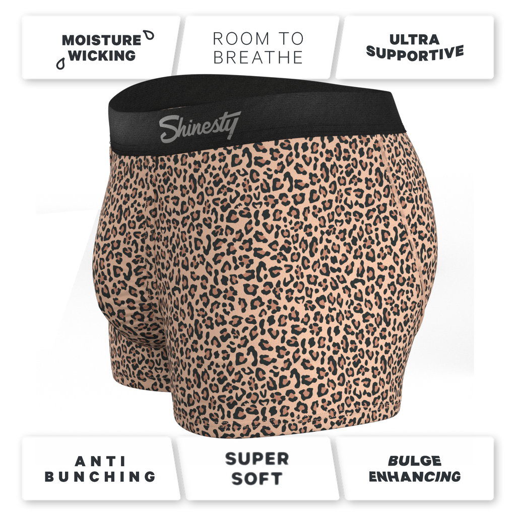 The Wild Cat | Leopard Print Ball Hammock® Pouch Trunks Underwear - Shinesty
