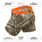 The Wild Game | Realtree x Shinesty Neon Orange Ball Hammock® Pouch Underwear With Fly - Shinesty