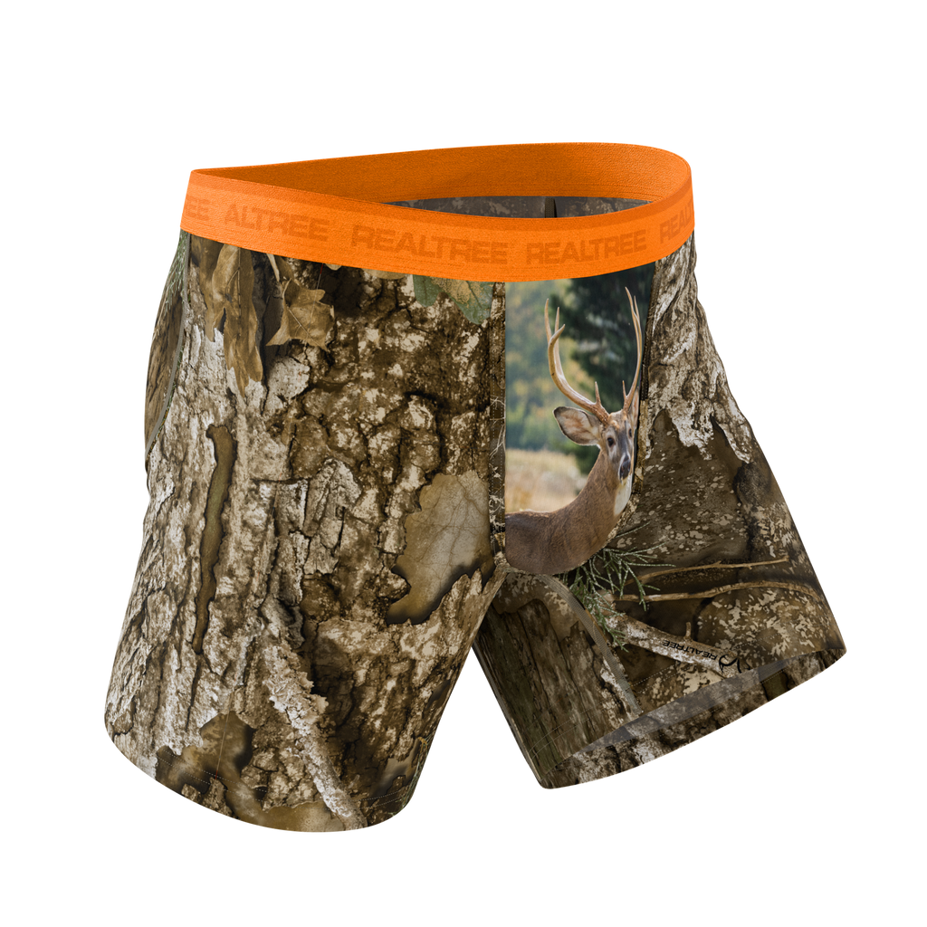 The Wild Game | Realtree x Shinesty Neon Orange Ball Hammock® Pouch Underwear - Shinesty