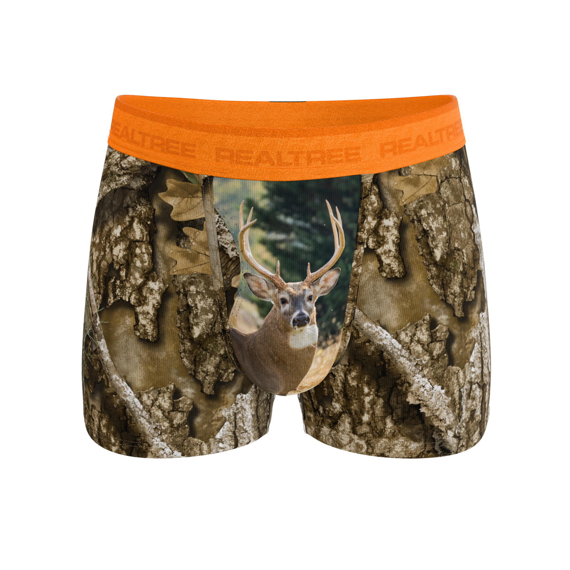 The Wild Game | Realtree x Shinesty Neon Orange Ball Hammock® Pouch Trunks Underwear - Shinesty