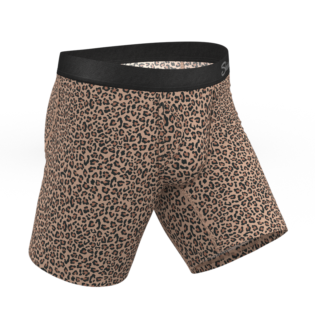 The Wild Cat | Leopard Print Ball Hammock® Boxer - Long Leg - Shinesty