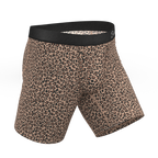 The Wild Cat | Leopard Print Ball Hammock® Boxer - Long Leg - Shinesty