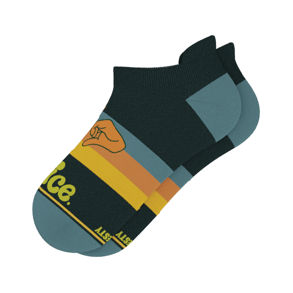 The Wine Dine & 69 | Route 69 Heel Hammock™ Ankle Socks - Shinesty