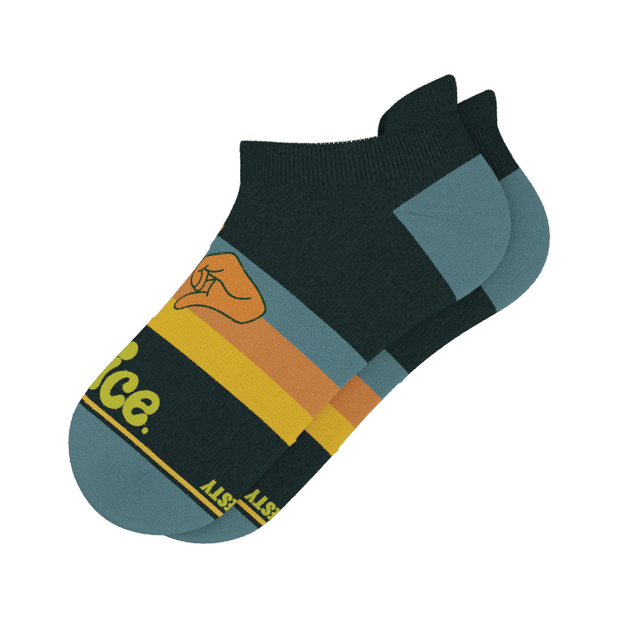 The Wine Dine & 69 | Route 69 Heel Hammock™ Ankle Socks - Shinesty