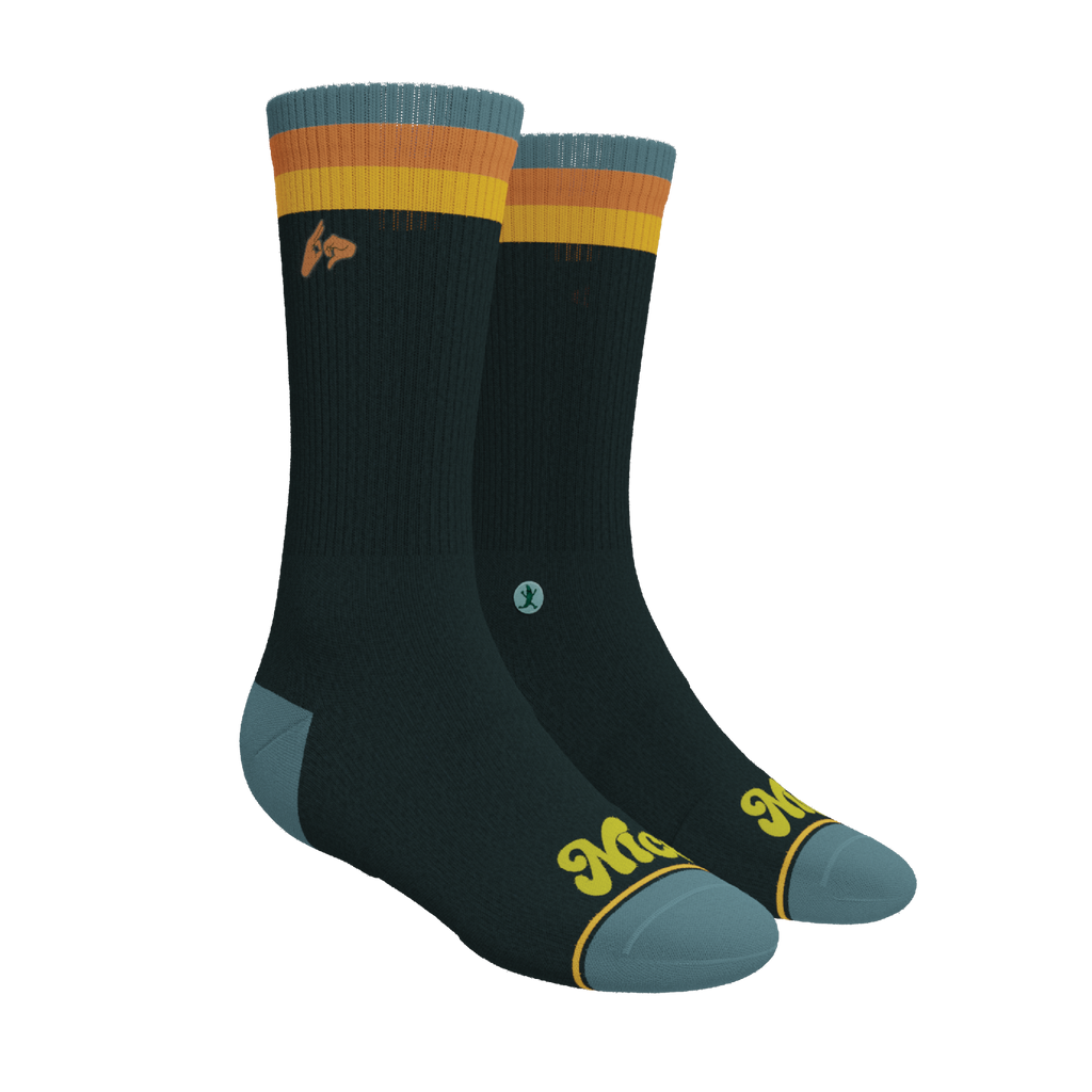 The Wine Dine & 69 | Route 69 Heel Hammock™ Crew Socks - Shinesty