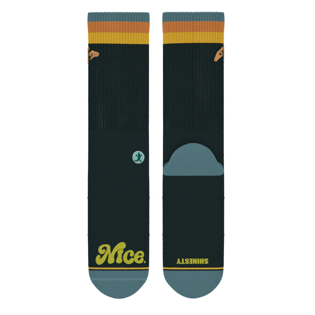 The Wine Dine & 69 | Route 69 Heel Hammock™ Crew Socks - Shinesty