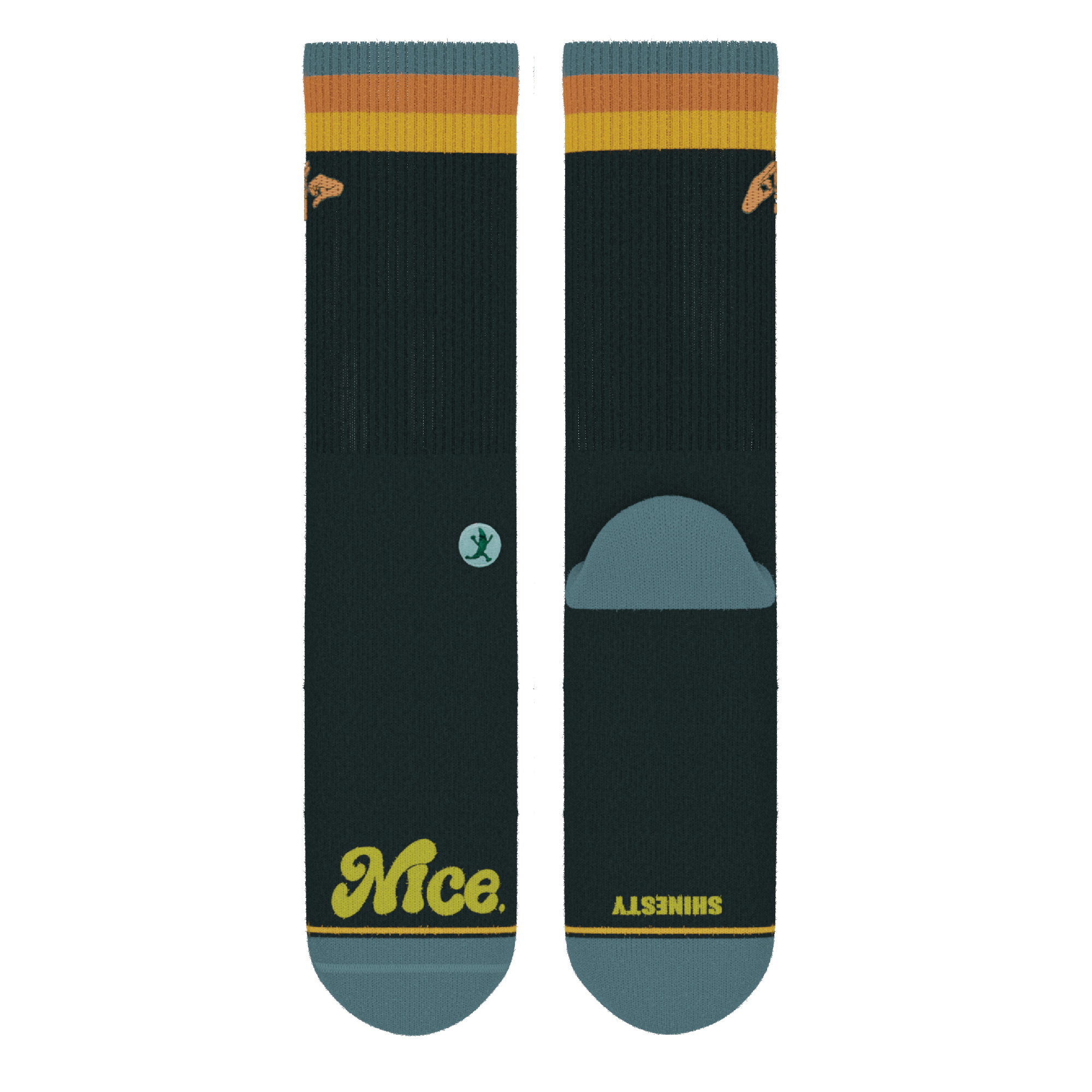 The Wine Dine & 69 | Route 69 Heel Hammock™ Crew Socks - Shinesty