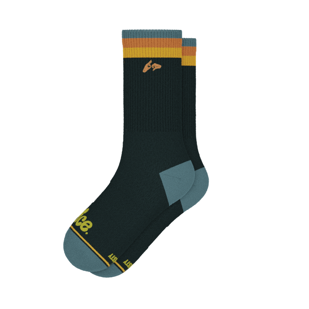 The Wine Dine & 69 | Route 69 Heel Hammock™ Crew Socks - Shinesty