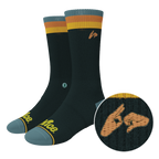 The Wine Dine & 69 | Route 69 Heel Hammock™ Crew Socks - Shinesty