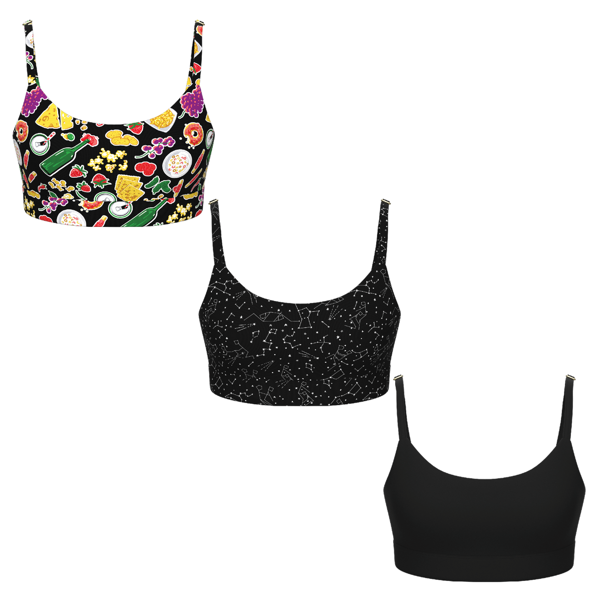 The Women's Only | Women's Boob Hammock™ Bralette 3 Pack - Shinesty