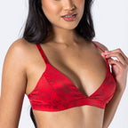 The Shaking Sheets | Valentine's Day Women’s Silk Triangle Bralette - Shinesty