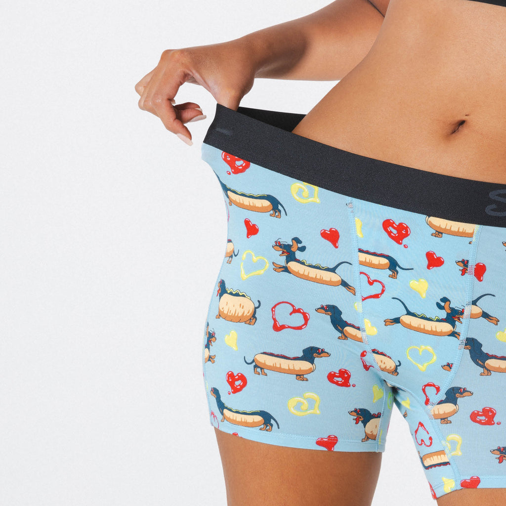 The Lovely Wiener | Wiener Dogs Women’s Boxers - Shinesty