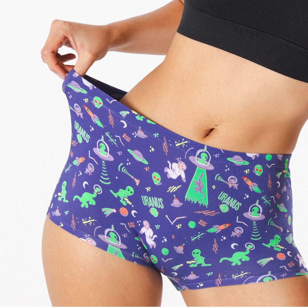 The Sensual Abduction | Alien Modal Boyshort Underwear - Shinesty