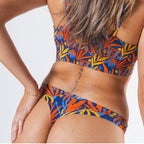 The San Diego Sunrise | Tropical Foliage Seamless Thong - Shinesty