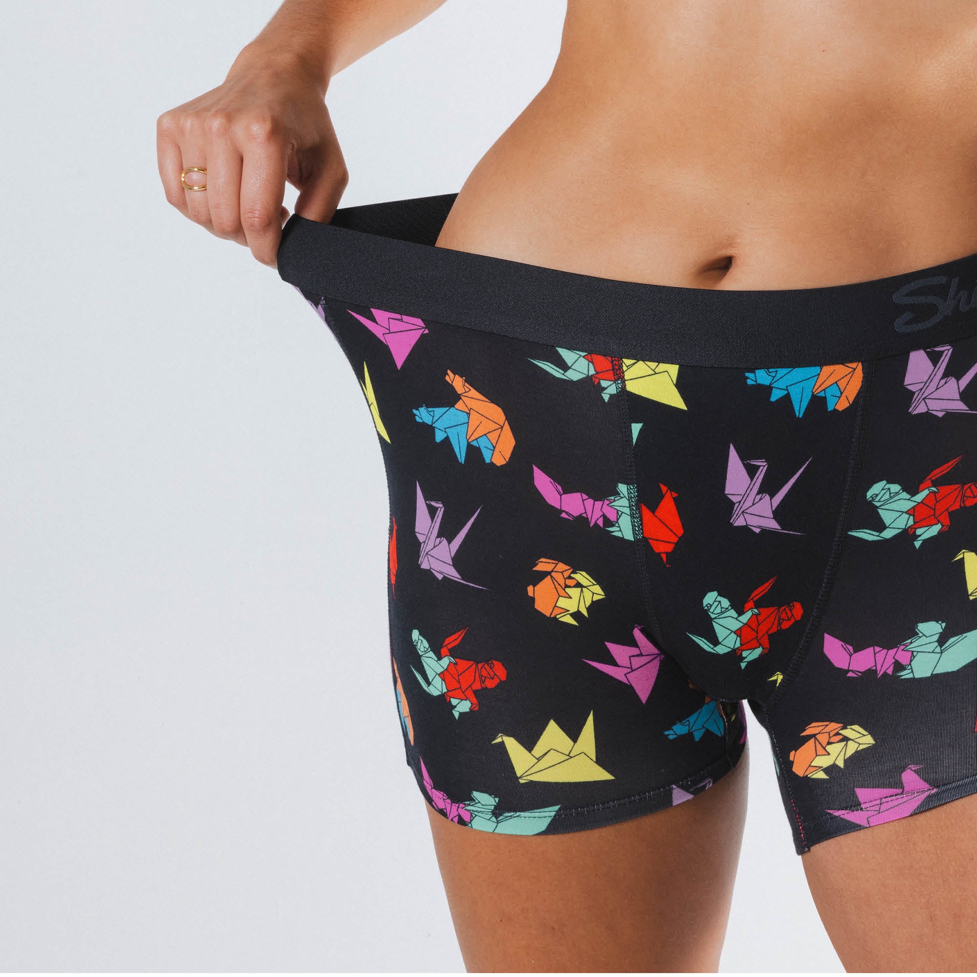 The Fold Fashioned | Origami Women’s Boxers - Shinesty